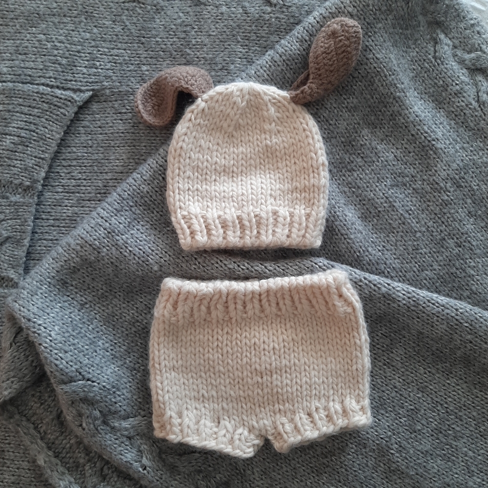 Newborn Baby Photography 2 piece Set- puppy